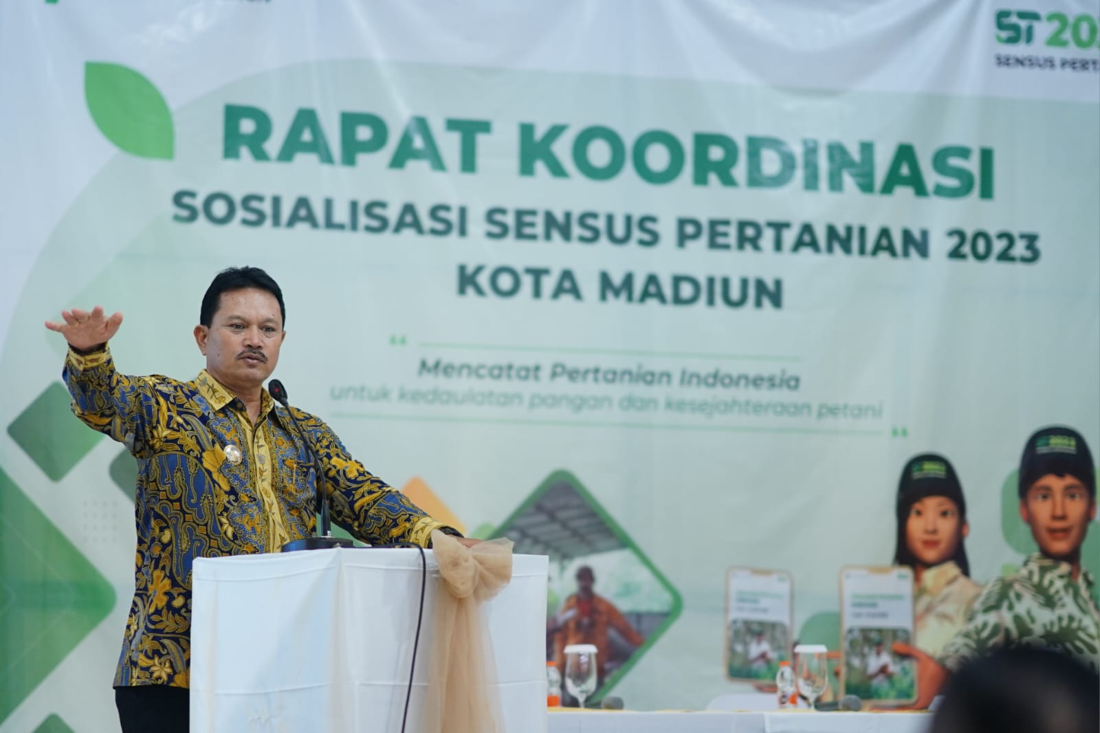 Hadiri Rakor Sosialisasi Sensus Pertanian, Wali Kota: Sensus Sebagai Tolak Ukur Mengambil Kebijakan