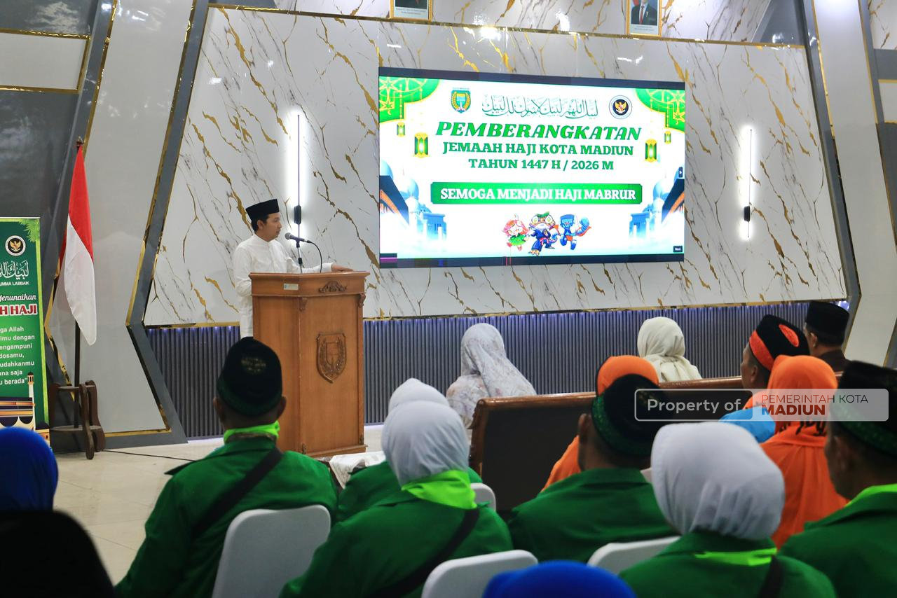 227 Jamaah Haji Kota Madiun Resmi Diberangkatkan, Plt Wali Kota Titip Doa dan Harapan