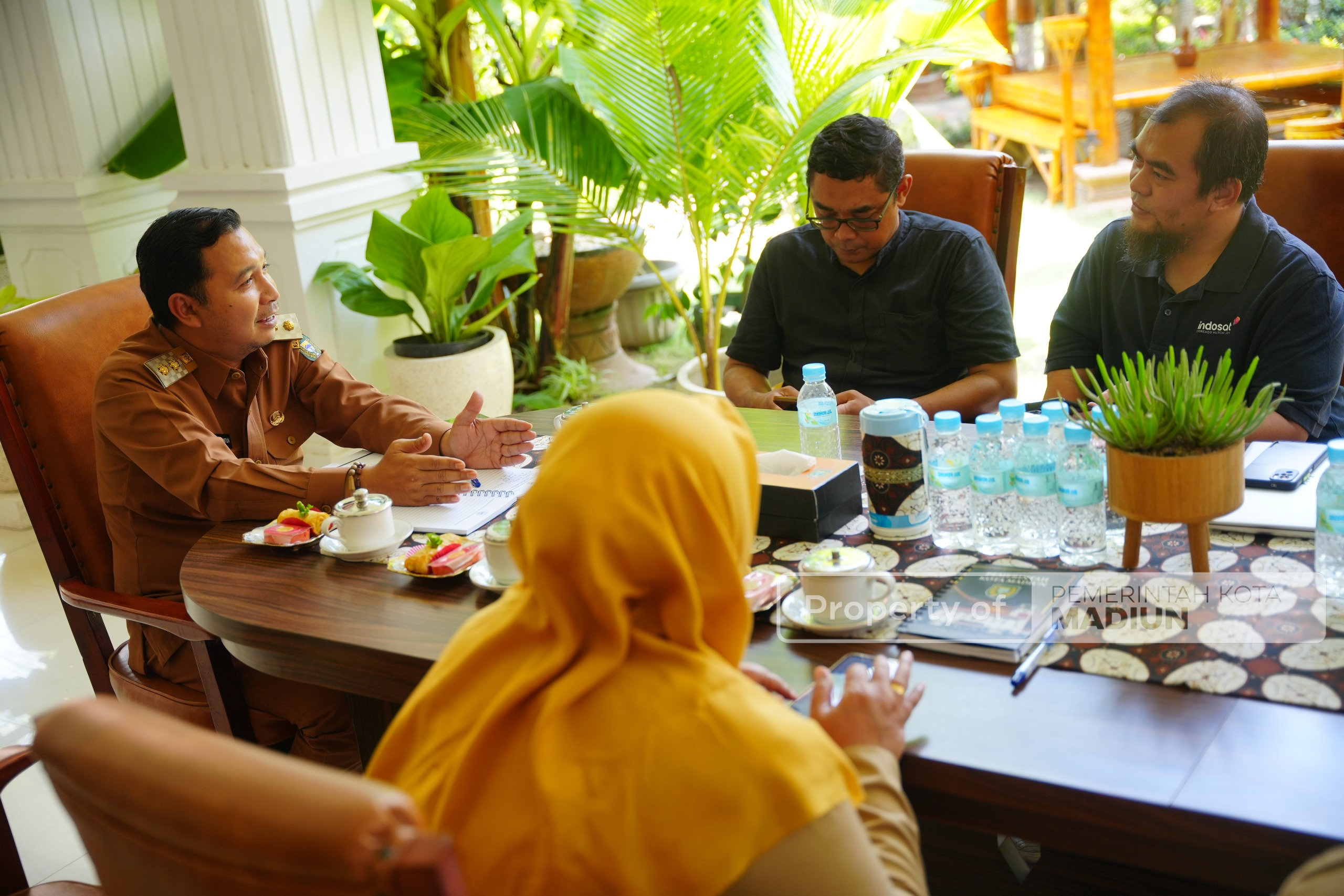Audiensi dengan PT. Indosat, Wawali Dorong Pemberdayaan UMKM Berkelanjutan