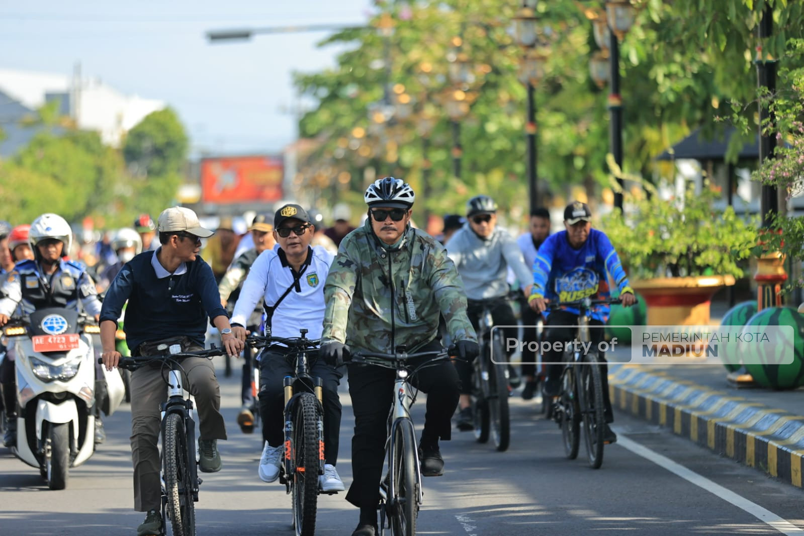 Gowes Cek Fasum, Wali Kota Madiun Berencana Sempurnakan Taman Hutan Kota