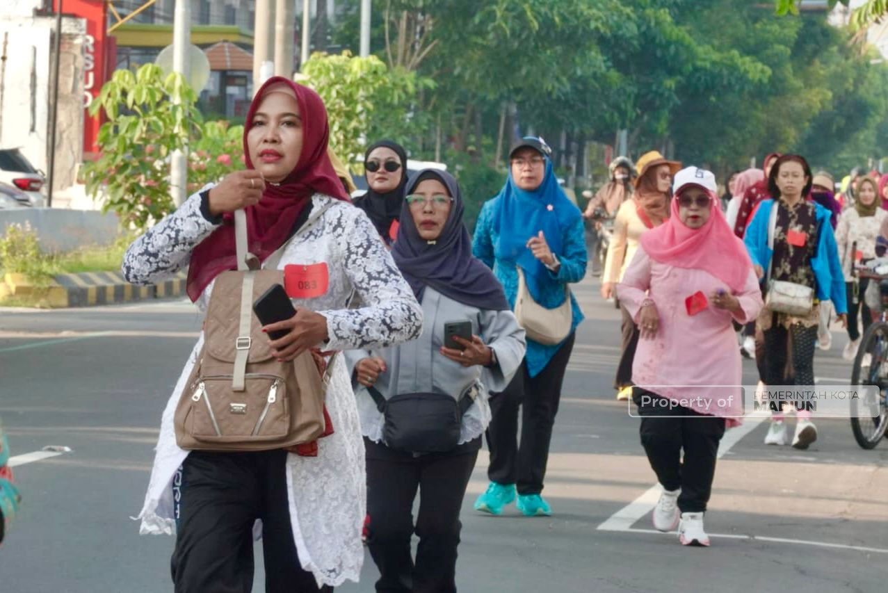 Ketika Budaya dan Olahraga Bersatu Padu, Uniknya Kartini Fun Run Perwosi Kota Madiun