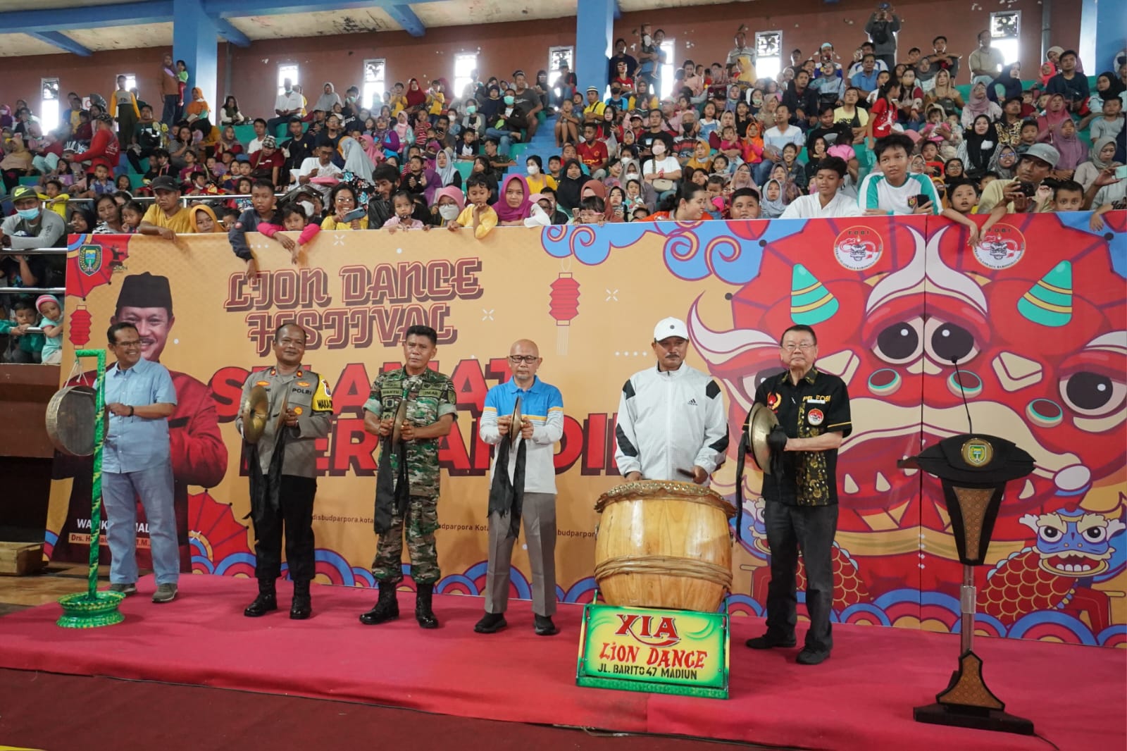 Buka Lion Dance Festival Walikota Madiun Cup, Wali Kota Harap Peserta Junjung Sportivitas