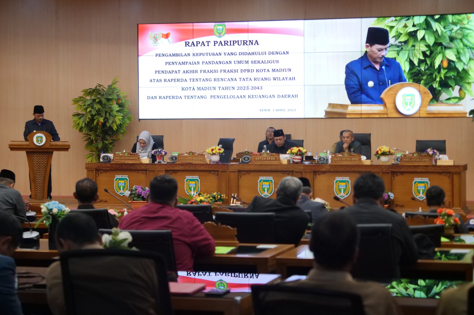 Rapat Paripurna Pendapat Akhir Fraksi Terkait Rencana RTRW, Wali Kota: Catatan Akan Jadi Bahan Evaluasi