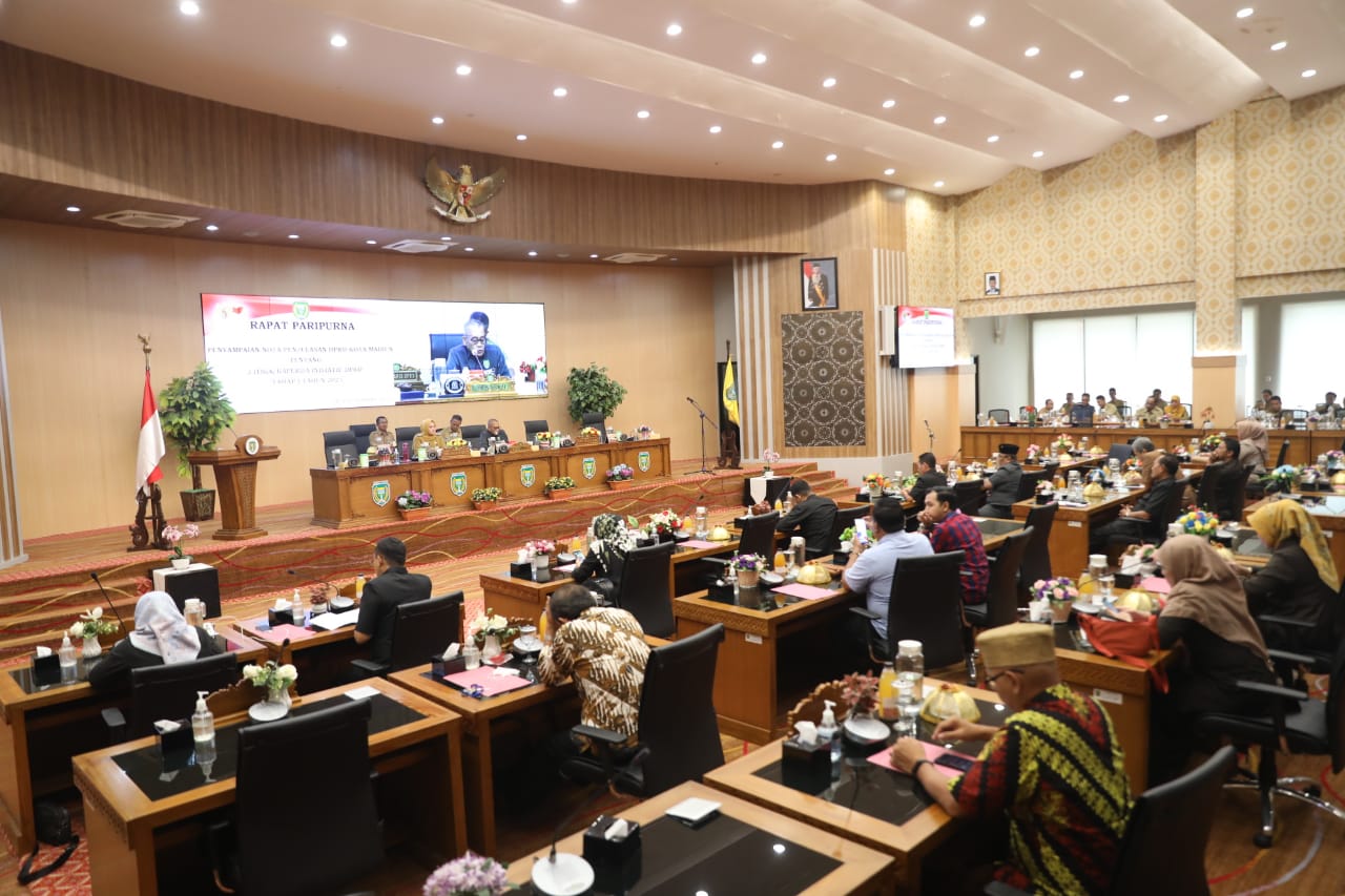 Pemkot Madiun Mulai Bahas Tiga Raperda Inisiatif DPRD Melalui Sidang Paripurna