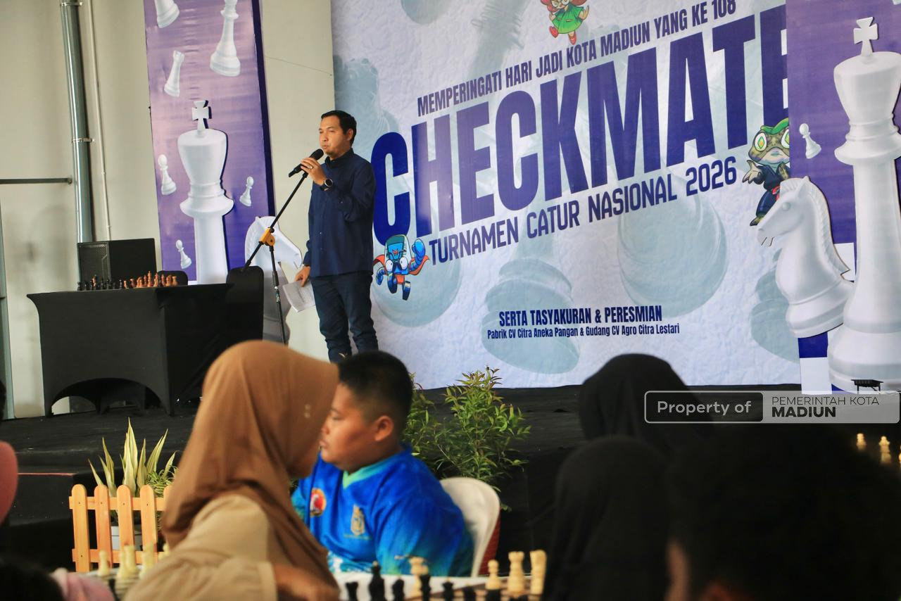 Buka Turnamen Catur dan Resmikan Pabrik Baru, Plt Wali Kota Madiun Harap Investasi dan Pembinaan Atlet Makin Berkembang