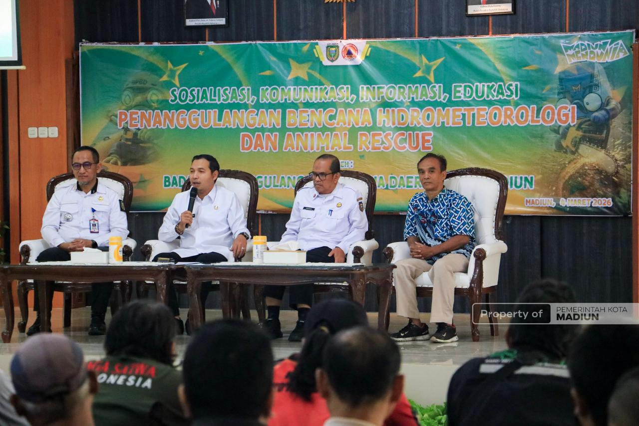 Cuaca Tak Menentu, BPBD Kota Madiun Gelar Sosialisasi Penanggulangan Bencana di Kecamatan Taman