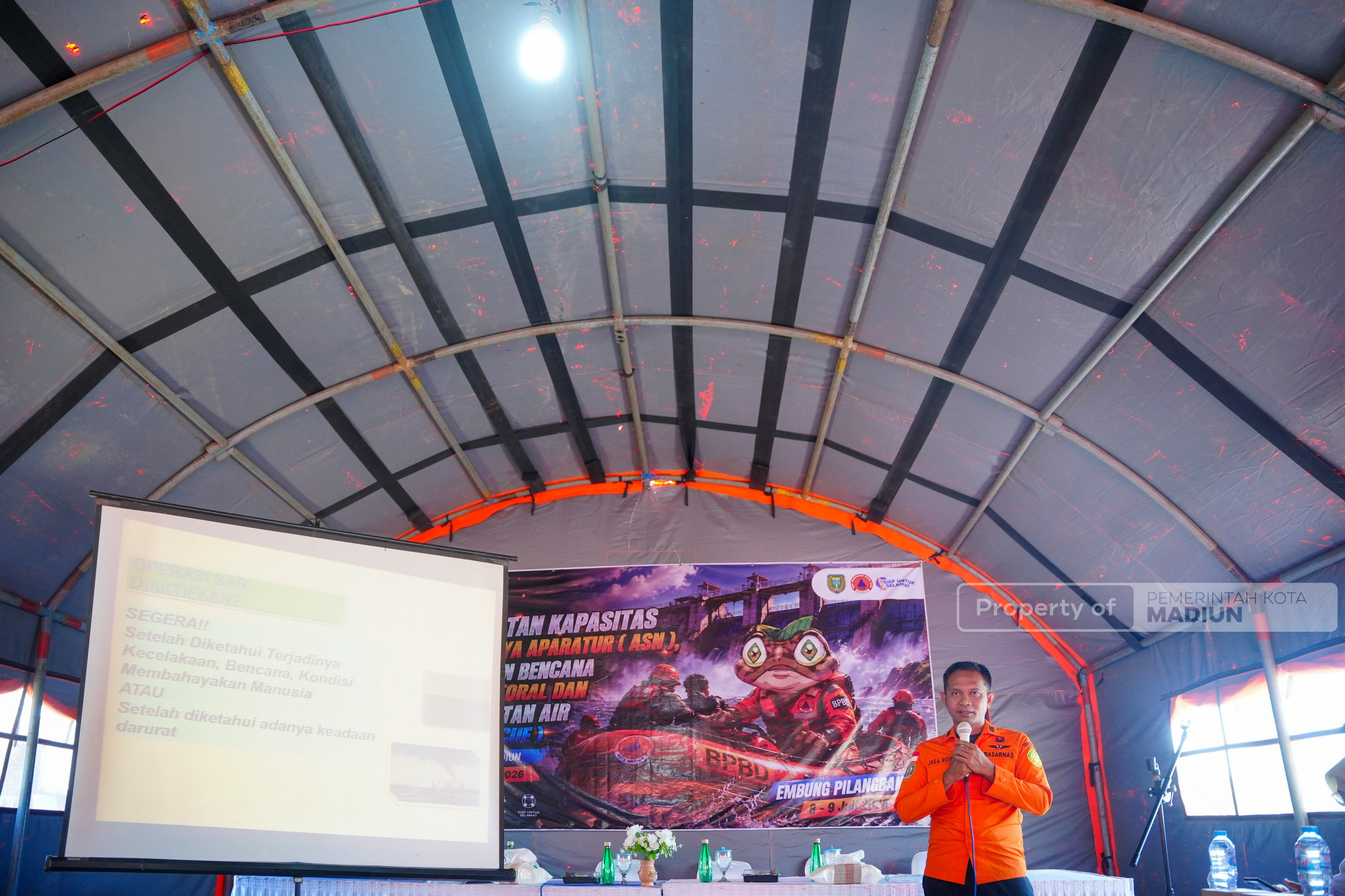 Bencana Tak Bisa Diprediksi, Pemkot Madiun Bekali ASN Kemampuan Manajemen Bencana dan Water Rescue