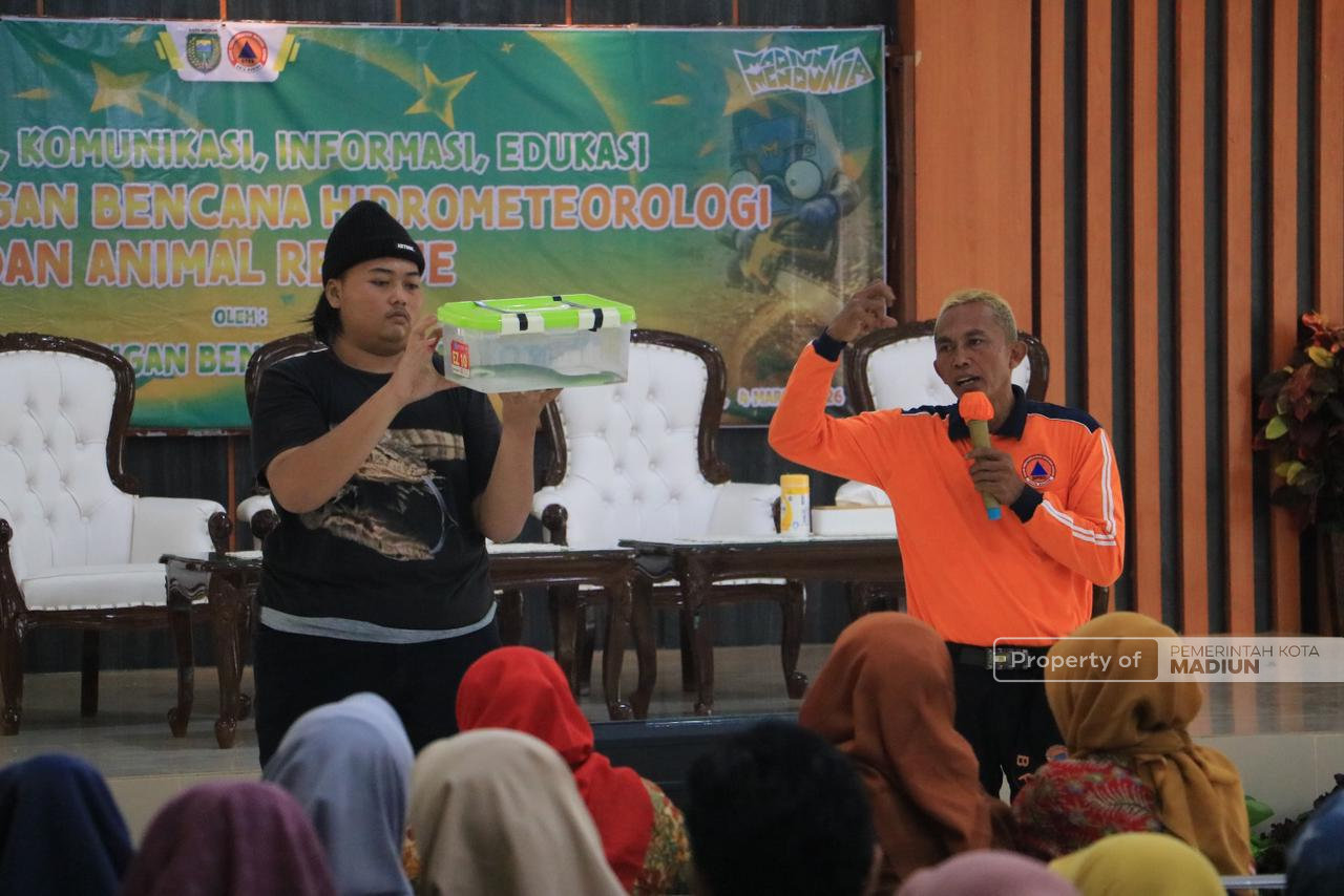 Cuaca Tak Menentu, BPBD Kota Madiun Gelar Sosialisasi Penanggulangan Bencana di Kecamatan Taman