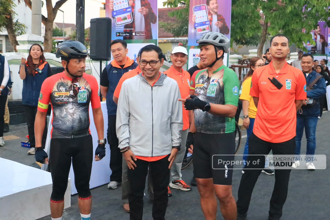 Plt Wali Kota Lepas 500 Peserta KAI Ngebel KOM 2026, Promosikan Pariwisata dan Gerakkan Ekonomi Kota Madiun