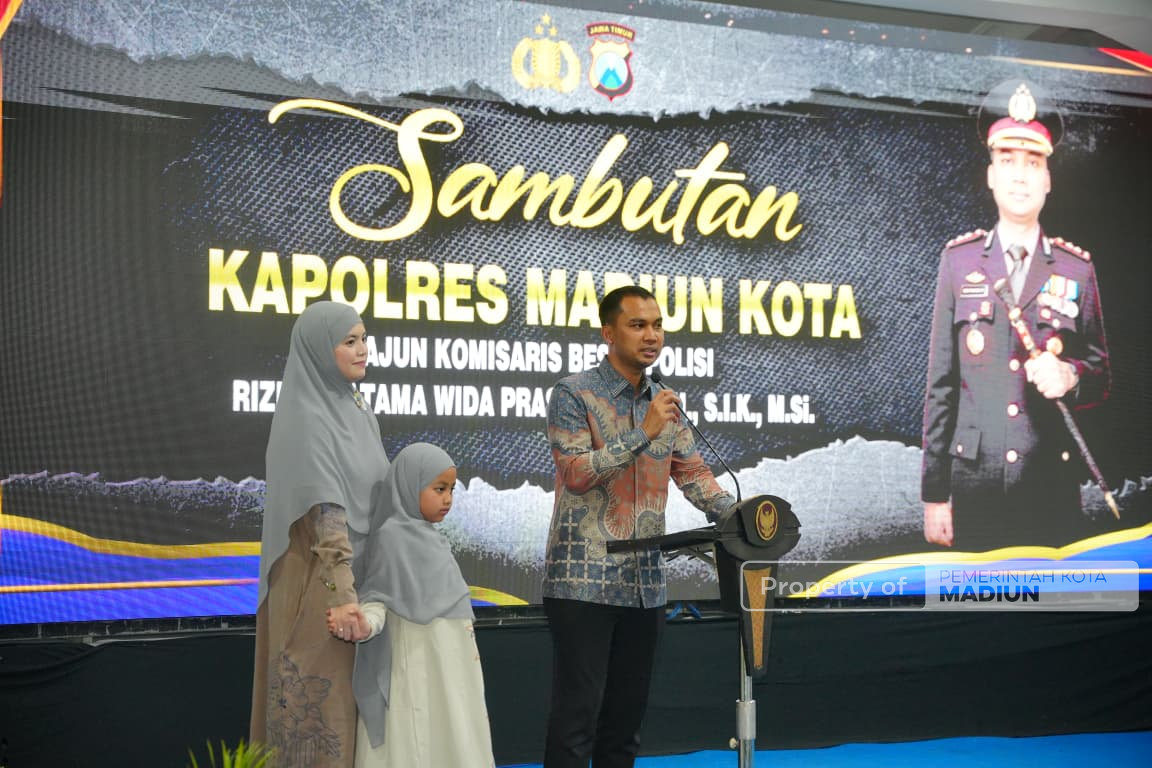 Tampuk Kepemimpinan Berganti, Plt Wali Kota Hadiri Pamit Kenal Kapolres Madiun Kota