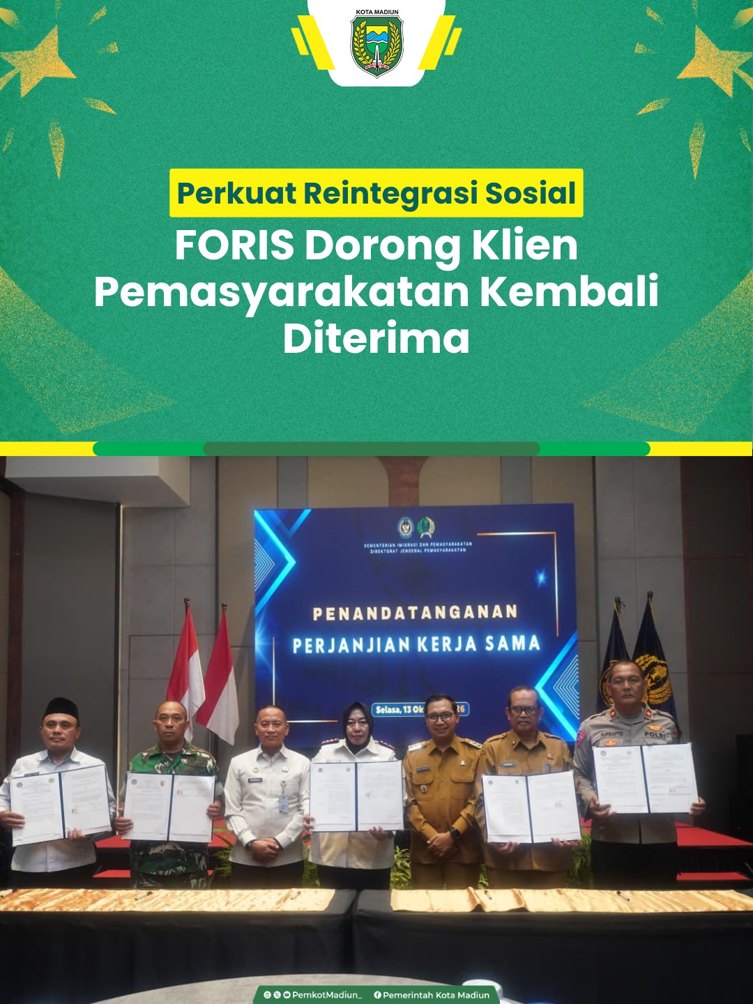Reintegrasi sosial bukan hanya menjadi tanggung jawab Bapas, melainkan membutuhkan dukungan bersama. Hal itu disampaikan...