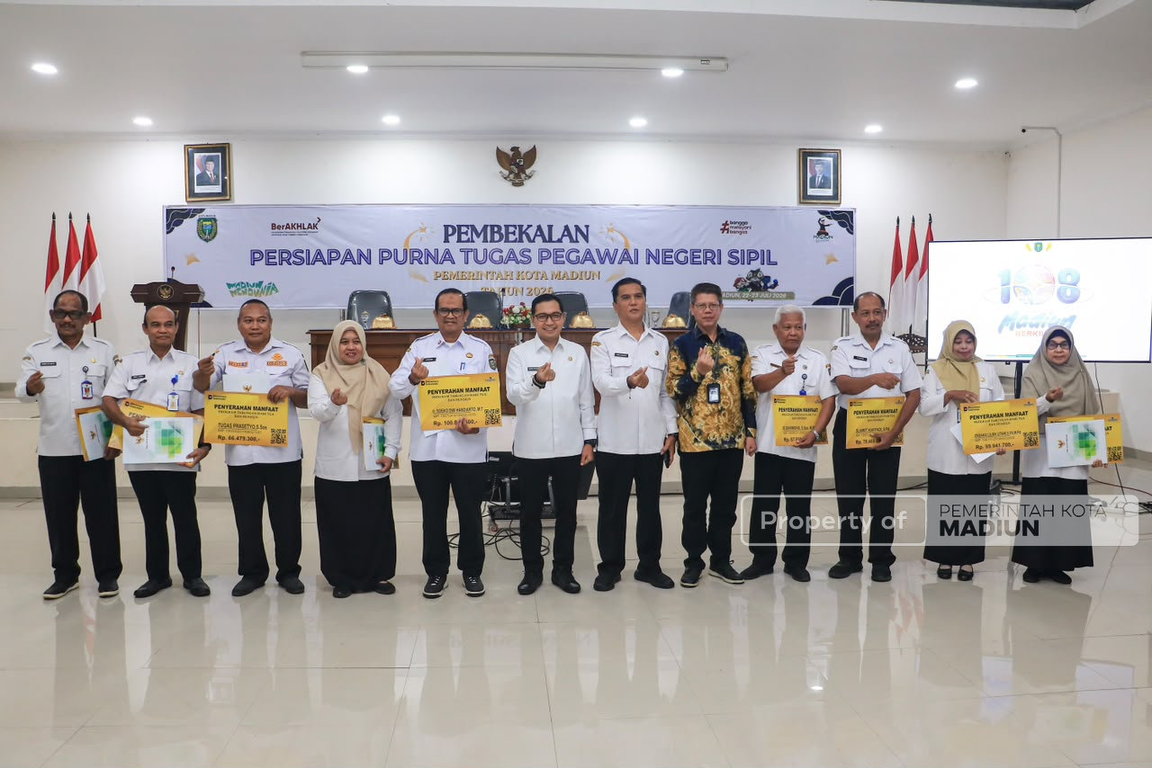 Bekali ASN Jelang Purna Tugas, Plt Wali Kota Madiun: Pengabdian Tidak Berakhir Saat Pensiun