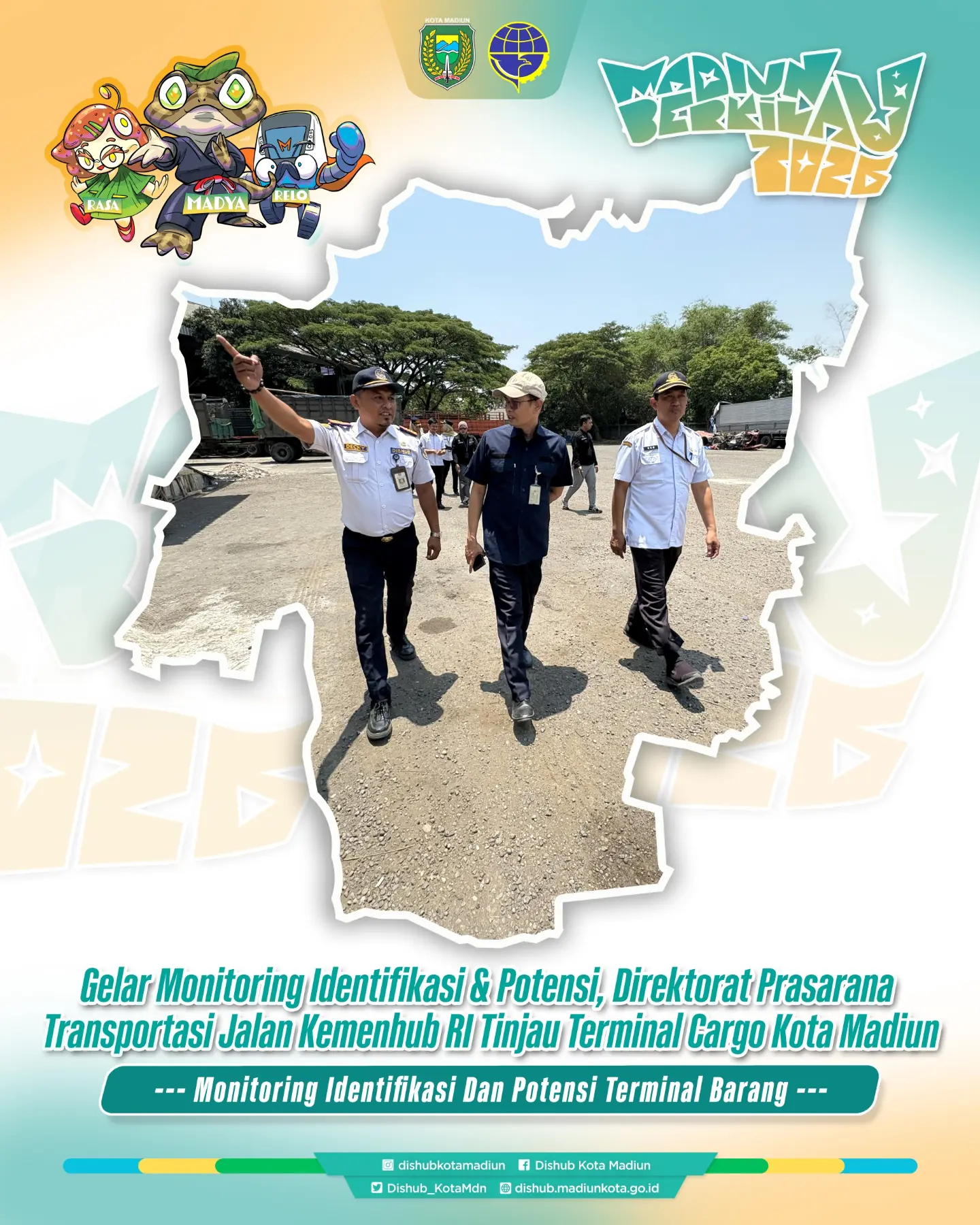 Gelar Monitoring Identifikasi Dan Potensi, Direktorat Prasarana Transportasi Jalan Kemenhub RI Tinjau Terminal Cargo Kot...