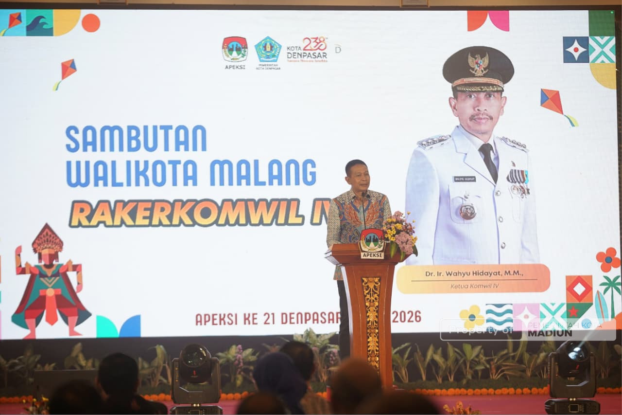 Bahas Isu Strategis Daerah di Raker Komwil IV APEKSI Ke-21, Plt Wali Kota Madiun Dorong Penguatan Sinergi Pusat dan Daerah