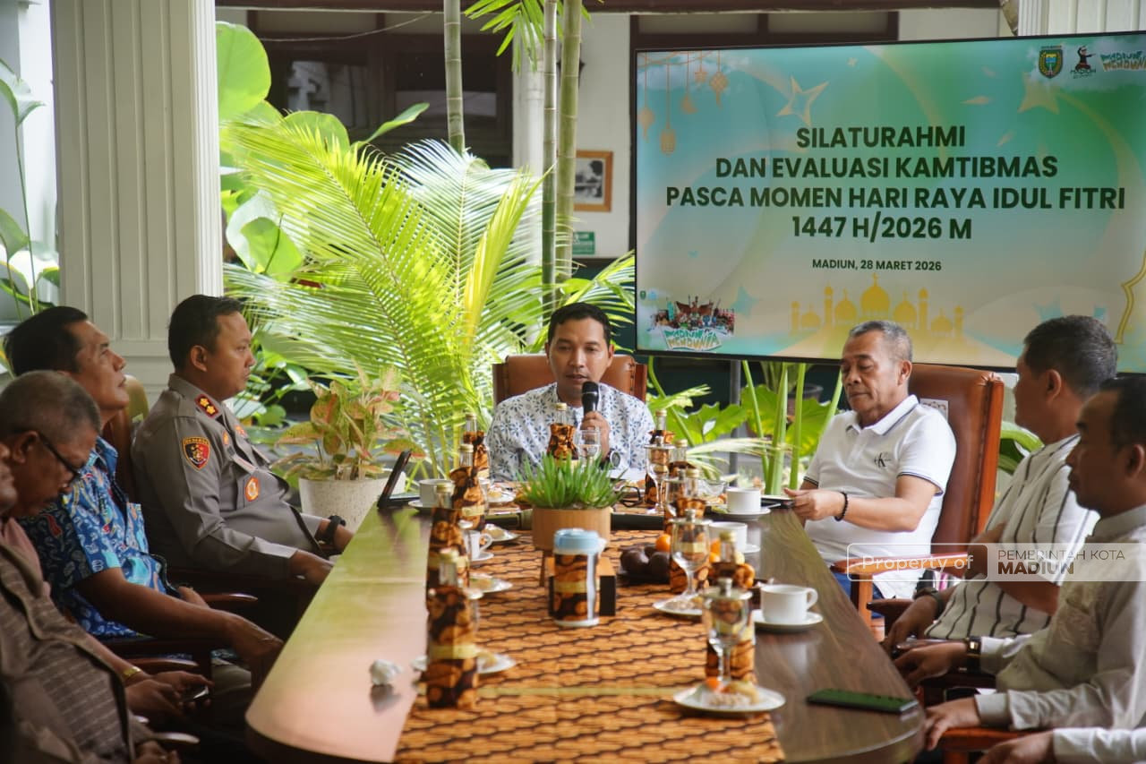 Gelar Evaluasi Kamtibmas Pasca Lebaran, Kota Madiun Dinilai Sangat Kondusif
