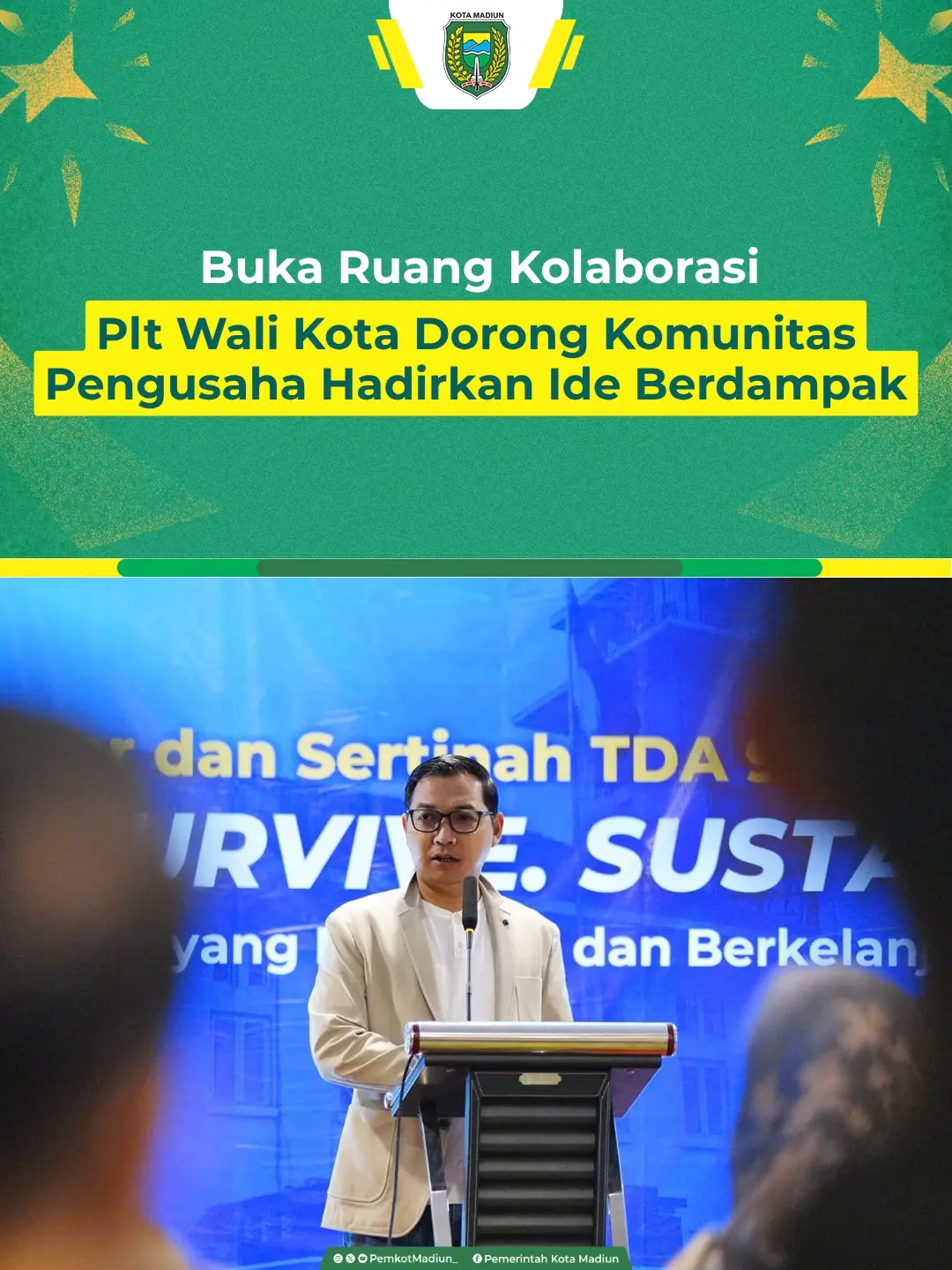 Komunitas pengusaha di Kota Madiun didorong tidak hanya menjadi ruang berkumpul, tetapi juga menghadirkan ide, gagasan, ...