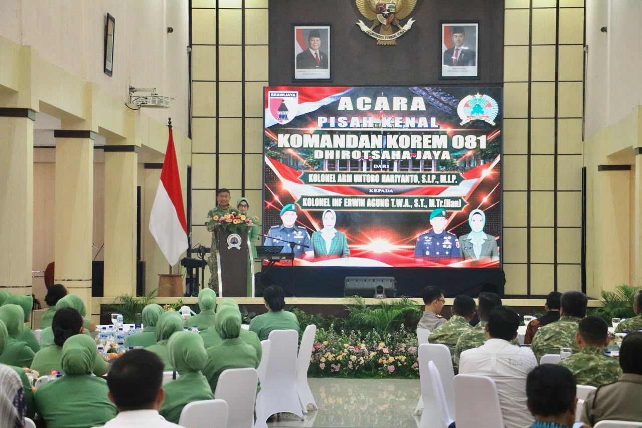 Hadiri Pisah Sambut Danrem 081, Sinergi TNI dan Pemkot Madiun Terus Diperkuat