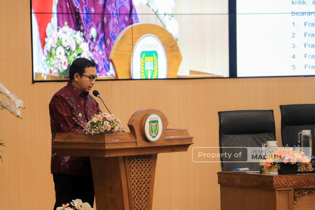 Pembahasan Raperda APBD 2026, Wali Kota Madiun Jawab PU Fraksi DPRD