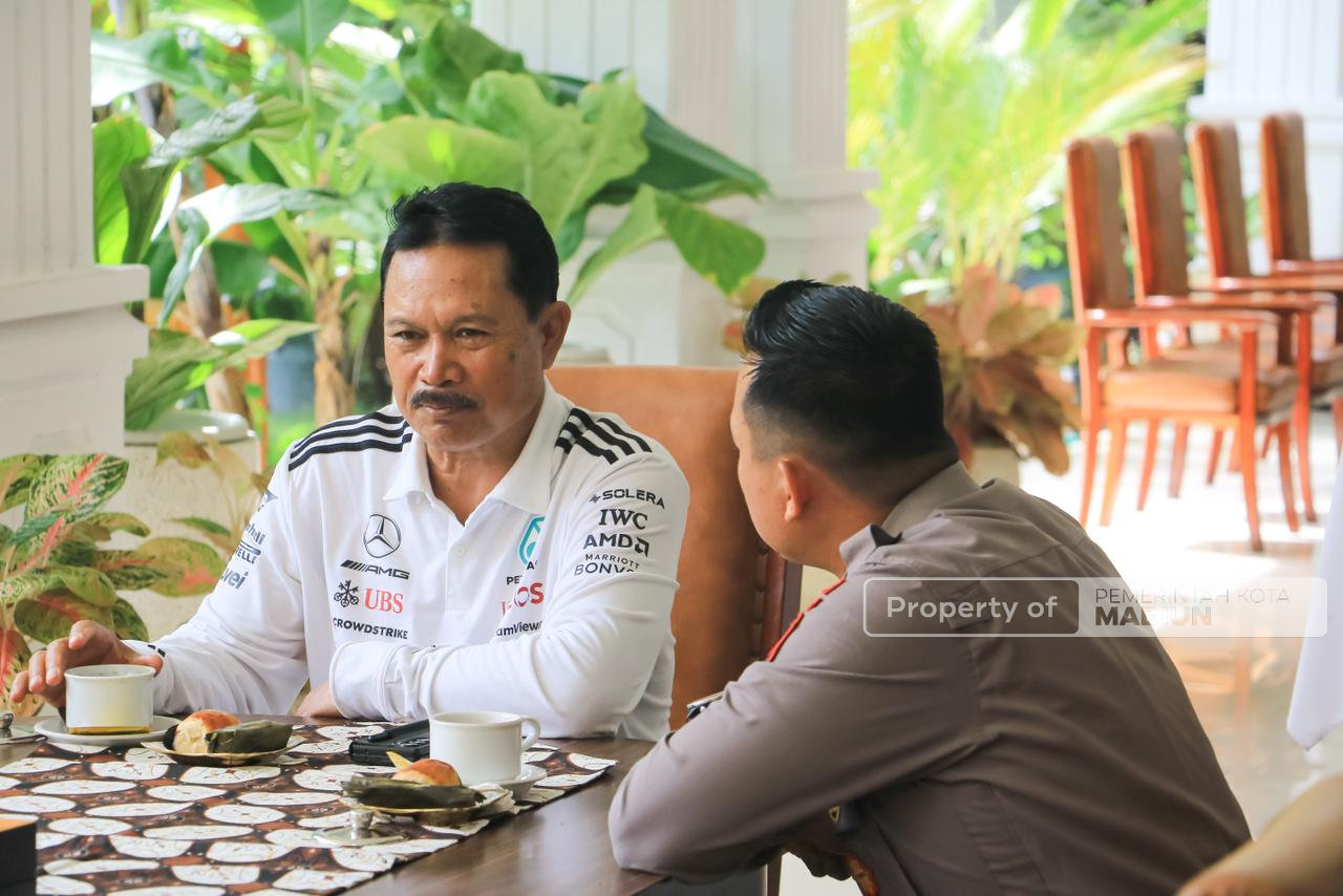 Jelang Tugas Belajar ke Luar Negeri, Wakapolres Madiun Kota Audiensi dengan Wali Kota
