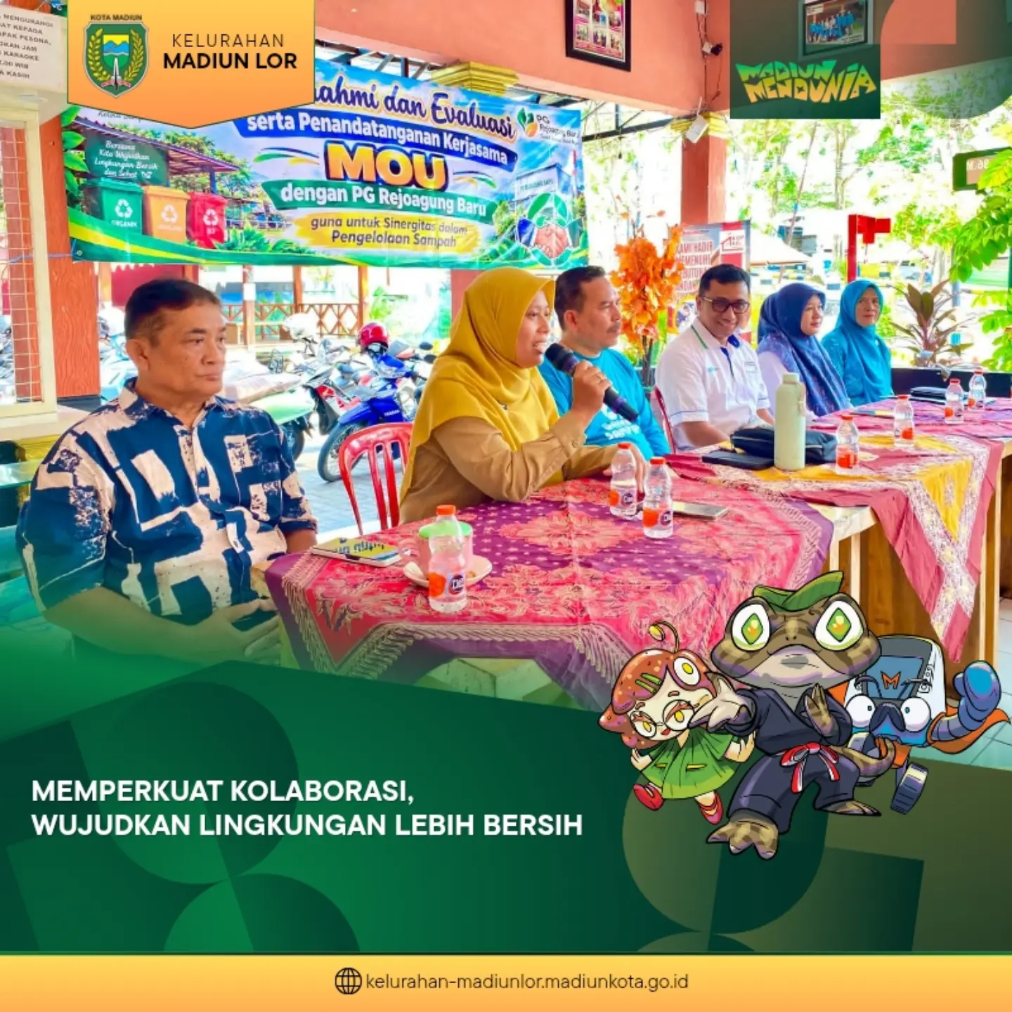 Memperkuat Kolaborasi, Wujudkan Lingkungan Lebih Bersih MADIUN LOR — Senin, (05/10) Silaturahmi, evaluasi, dan penandata...