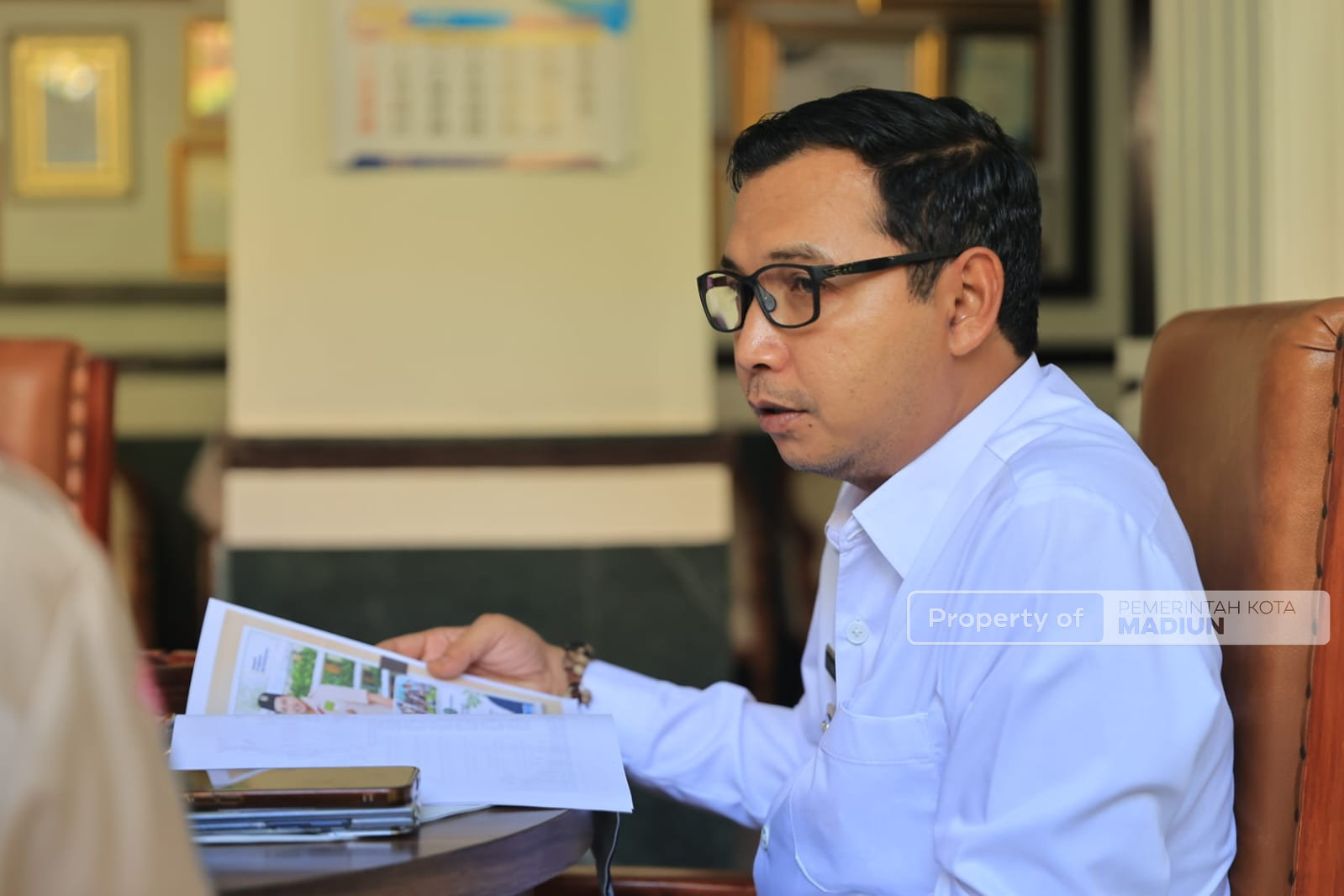 Persiapan Apel Hari Pramuka, Kwarcab Kota Madiun Paparkan Rencana Kegiatan Dihadapan Plt Wali Kota