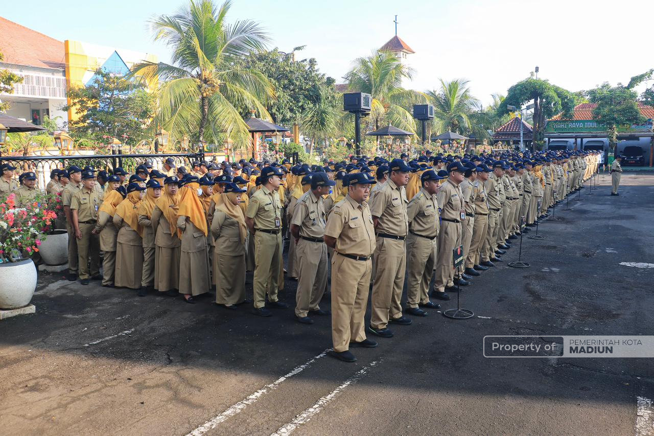 Pimpin Apel Kerja, Plt Wali Kota Madiun Tekankan Kebersihan dan Optimalisasi Pelayanan