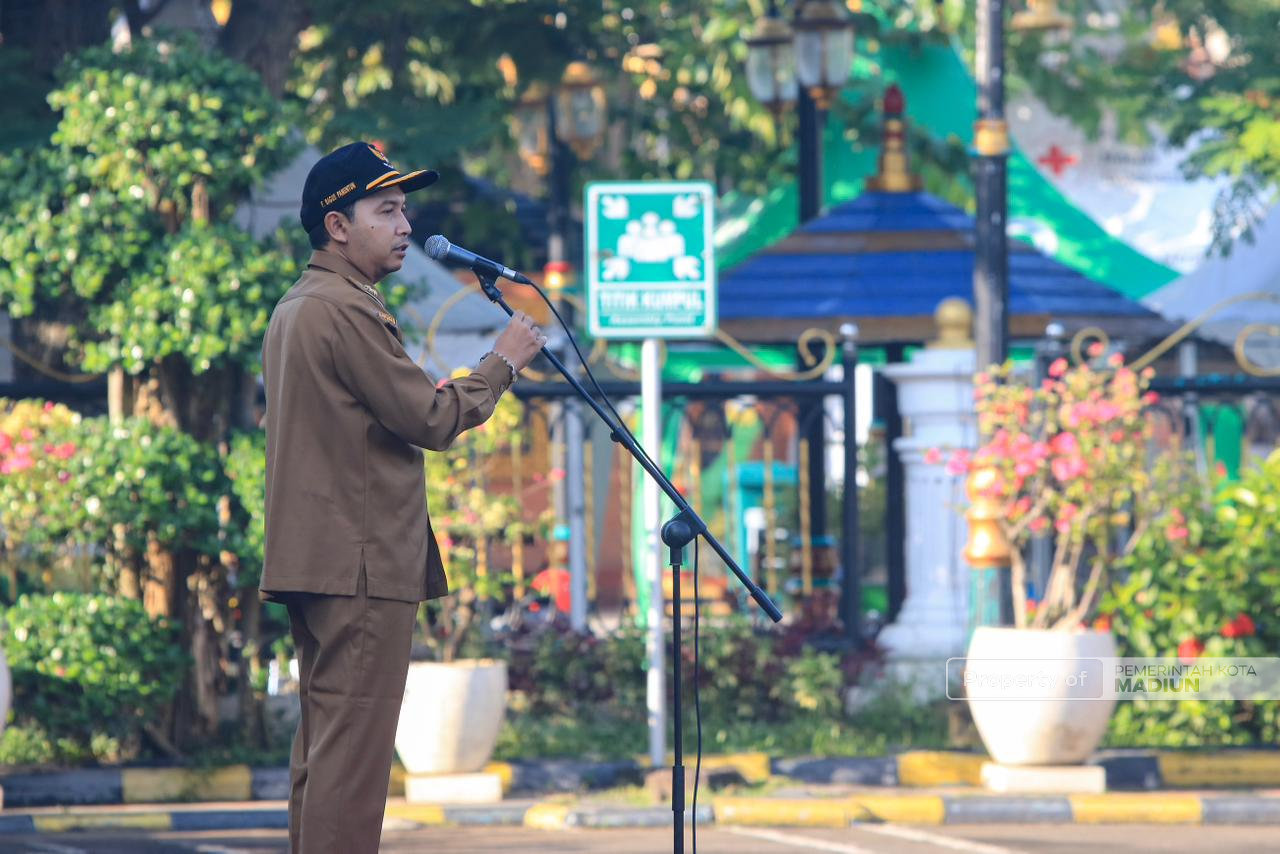 Pimpin Apel Kerja, Plt Wali Kota Madiun Tekankan Kebersihan dan Optimalisasi Pelayanan