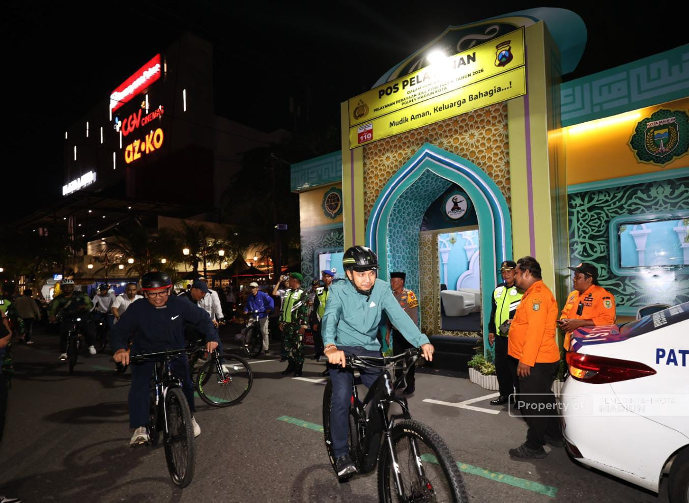 Pantau Kota Sambil Gowes, Plt Wali Kota Madiun Cek Keamanan dan Lalu Lintas Jelang Lebaran