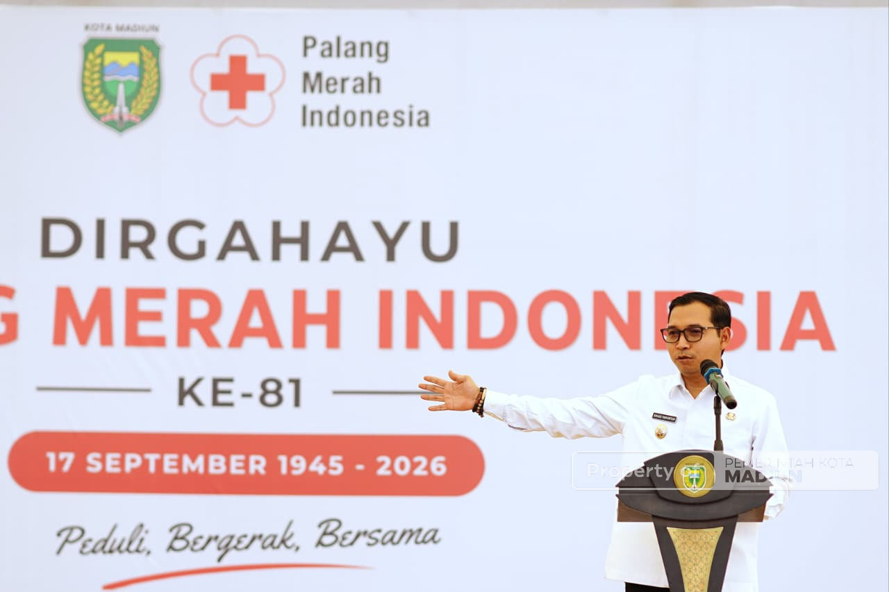 HUT ke-81 PMI, Plt Wali Kota Madiun Dorong Penguatan Jiwa Kemanusiaan Sejak Usia Sekolah