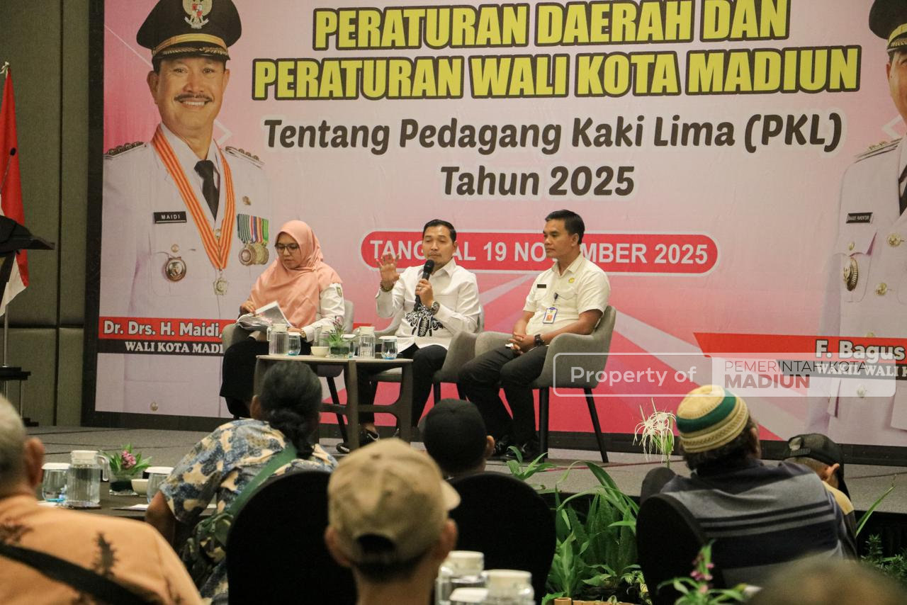 Pemkot Madiun Sosialisasikan Perda dan Perwal Penataan PKL, Ajak Pedagang Wujudkan Kota Madiun yang Tertib dan Indah