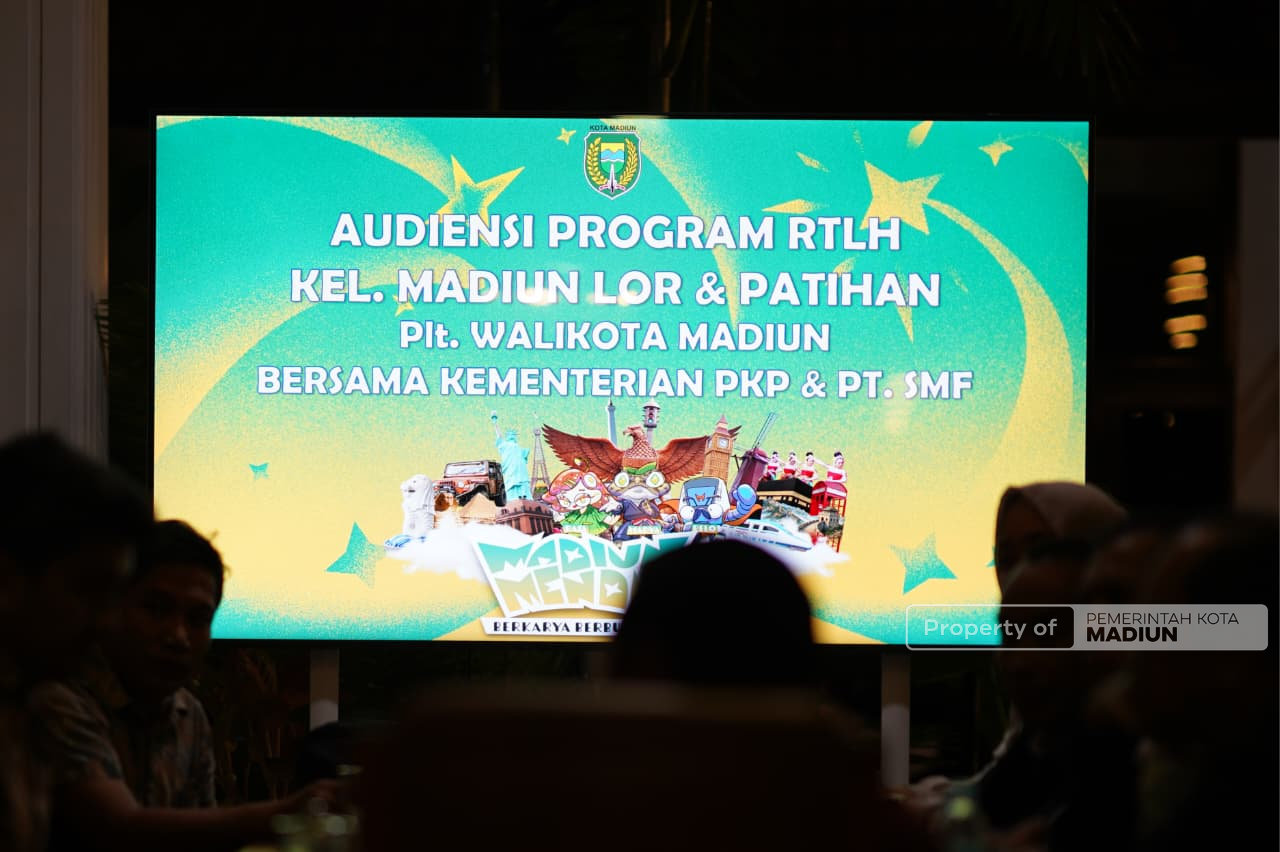 Terima Audiensi Program RTLH, Plt Wali Kota Madiun Dukung Pemugaran Hunian Warga