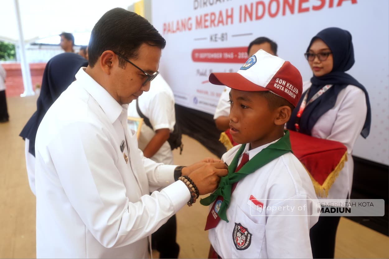 HUT ke-81 PMI, Plt Wali Kota Madiun Dorong Penguatan Jiwa Kemanusiaan Sejak Usia Sekolah