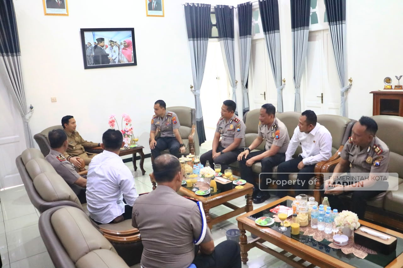 Terima Silaturahmi Kapolres Baru, Plt Wali Kota Madiun Perkuat Sinergi Jaga Kondusivitas Kota