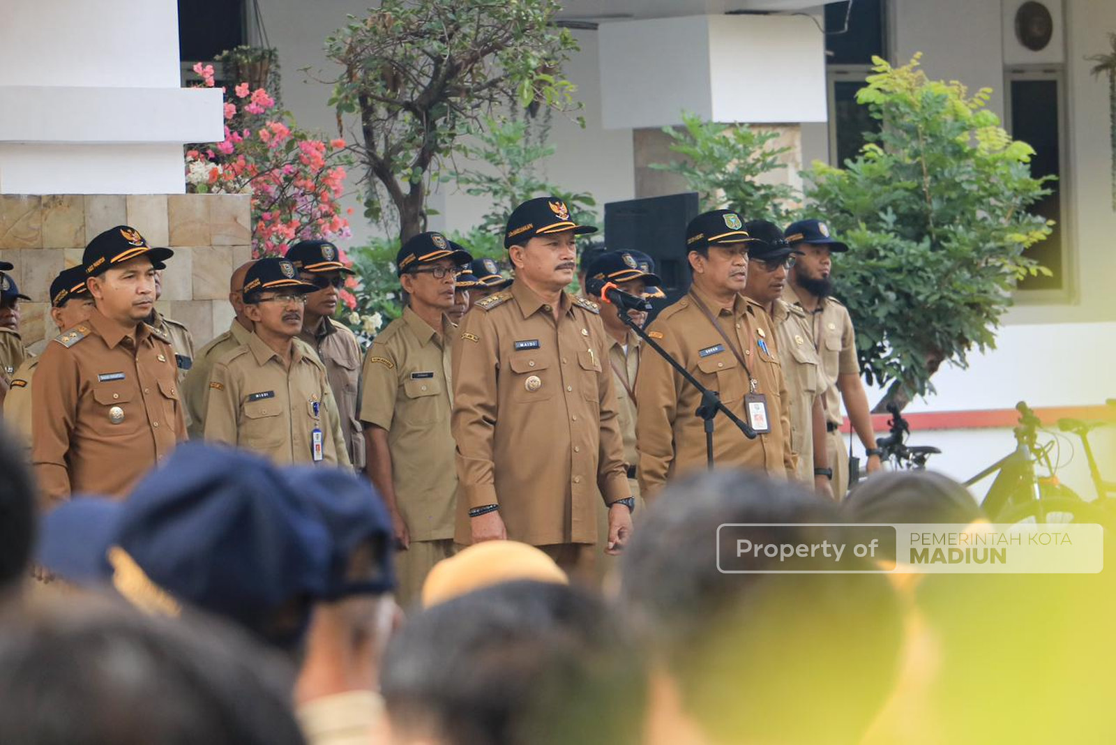 Pimpin Apel Pejabat, Wali Kota Madiun Wajibkan Seluruh ASN Hafal Panca Prasetya KORPRI