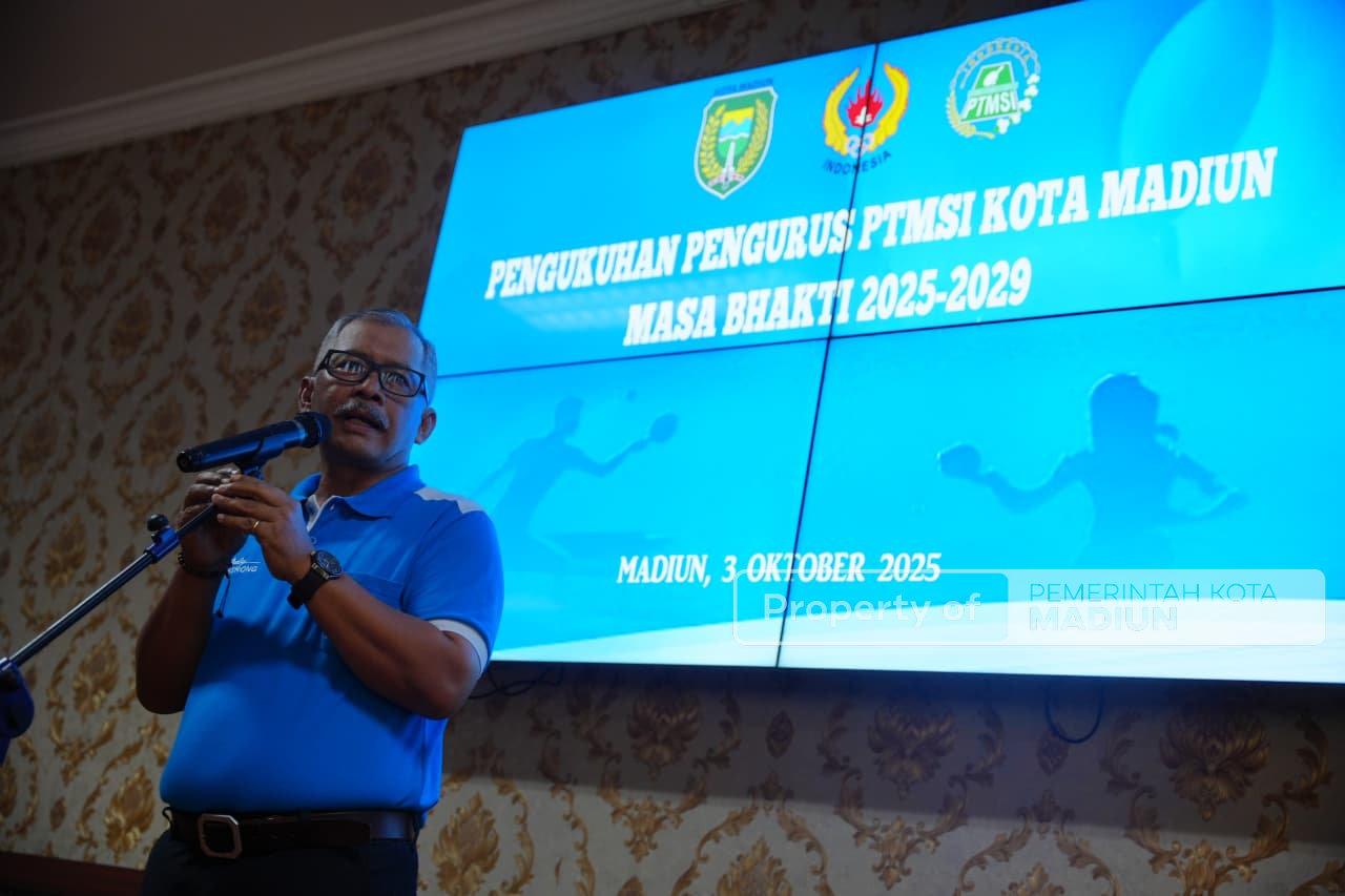 Resmi Dikukuhkan, Pengurus PTMSI Optimis Bawa Atlet Kota Madiun Berprestasi