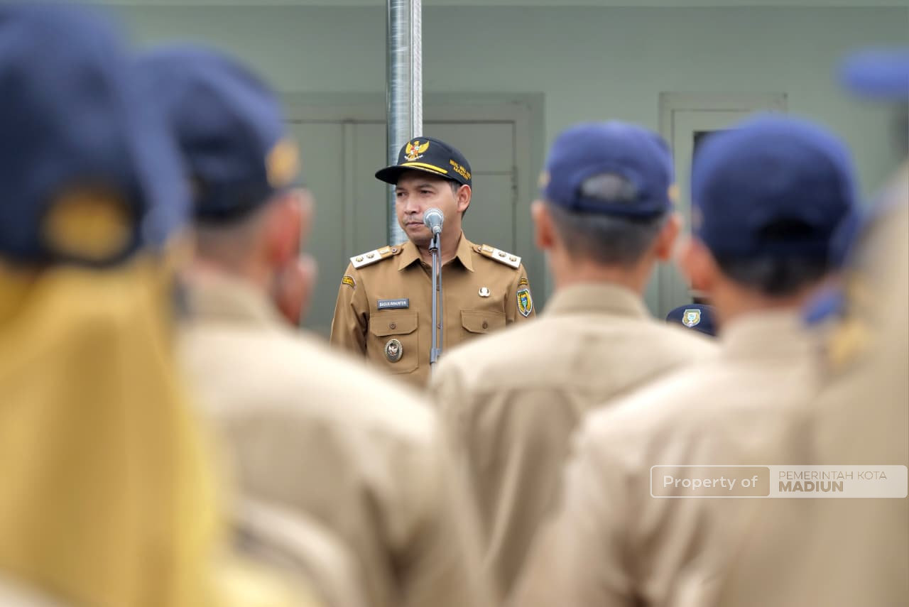 Plt Wali Kota Madiun Pacu Kinerja OPD Lewat Apel dan Rakor di Balai Kota