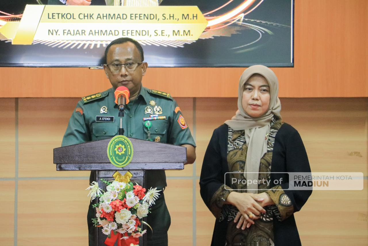 Sertijab Kepala Pengadilan Militer III-13 Madiun, Letkol CHK Ahmad Efendi Digantikan Letkol CHK Agus Sulistio