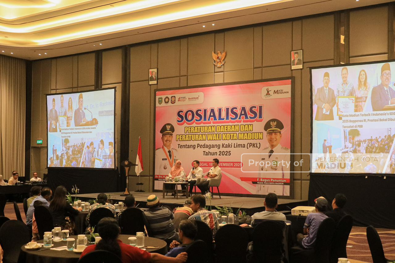 Pemkot Madiun Sosialisasikan Perda dan Perwal Penataan PKL, Ajak Pedagang Wujudkan Kota Madiun yang Tertib dan Indah