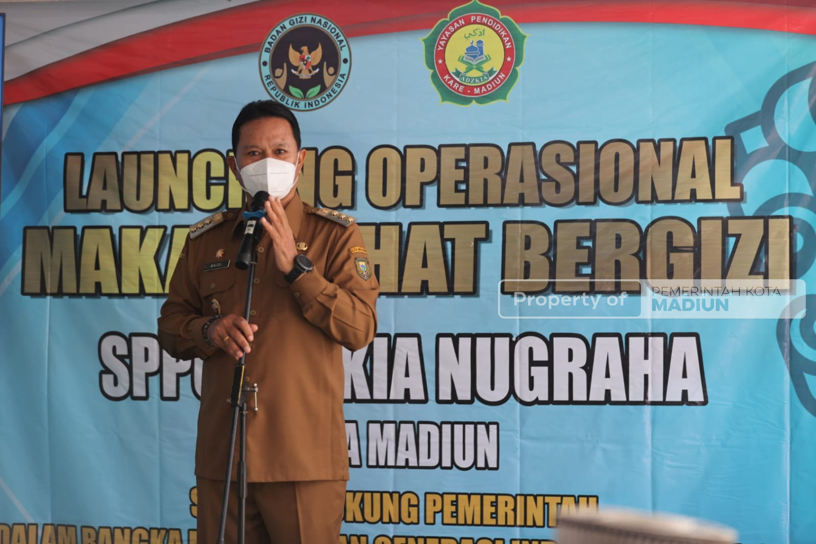 Jadi Dapur MBG Kedelapan, Wali Kota Madiun Resmikan Operasional SPPG Adzkia Nugraha