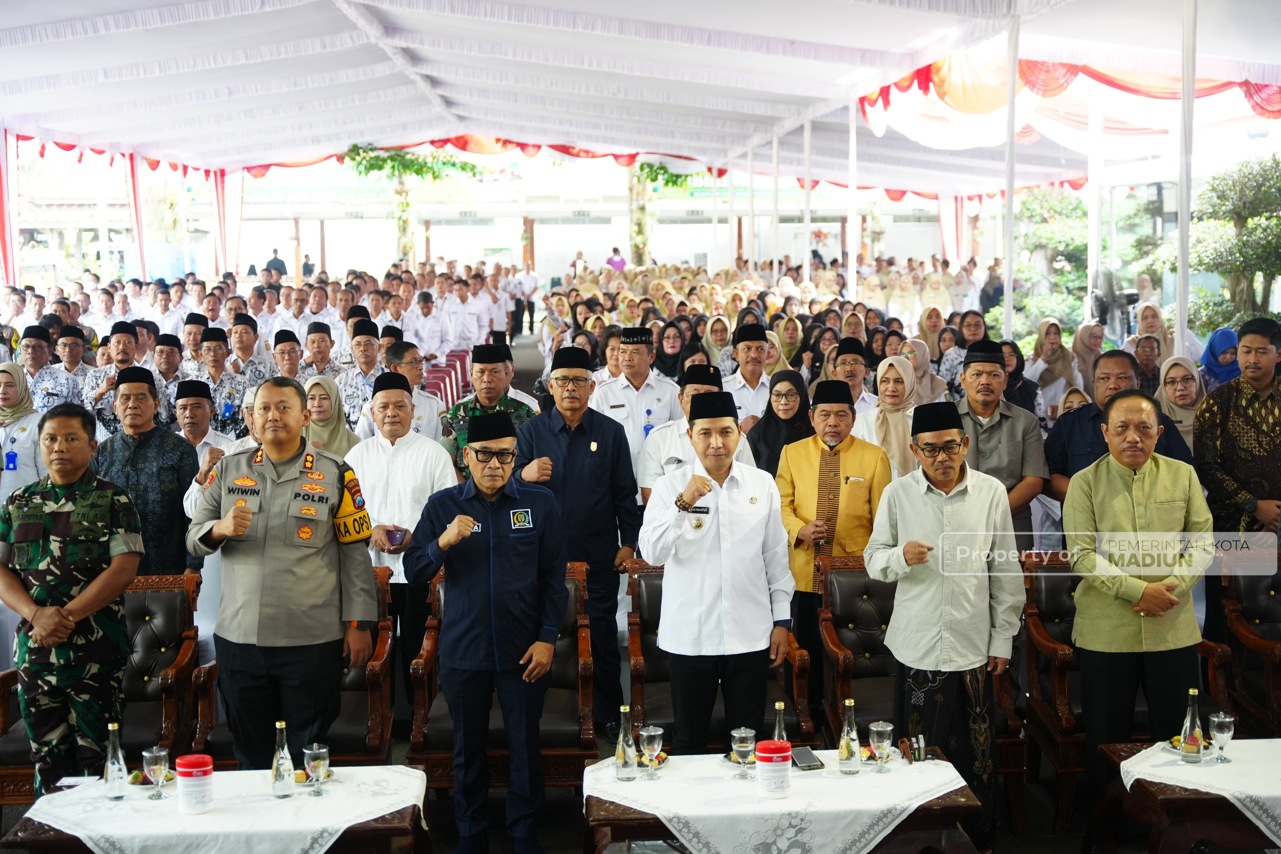 Halal Bihalal Pemkot Madiun, Plt Wali Kota Tekankan Peningkatan Pelayanan dan Sinergitas Bersama Forkopimda