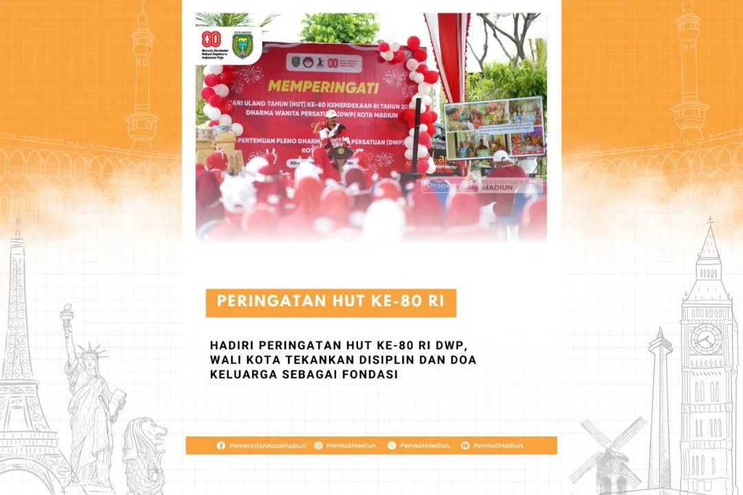 Hadiri Peringatan HUT ke-80 RI DWP, Wali Kota Tekankan Disiplin dan Doa Keluarga sebagai Fondasi Semarak peringatan HUT ...