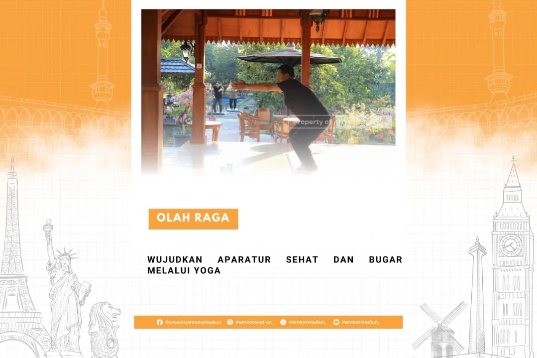 Wujudkan Aparatur Sehat dan Bugar Melalui Yoga Olahraga yoga cukup populer di Kota Madiun. Tak terkecuali di kalangan pe...