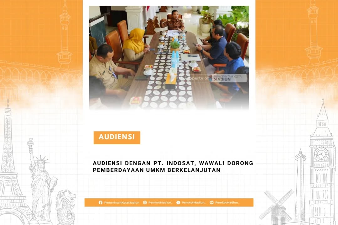 Audiensi dengan PT. Indosat, Wawali Dorong Pemberdayaan UMKM Berkelanjutan Pemerintah Kota Madiun terus menunjukkan komi...