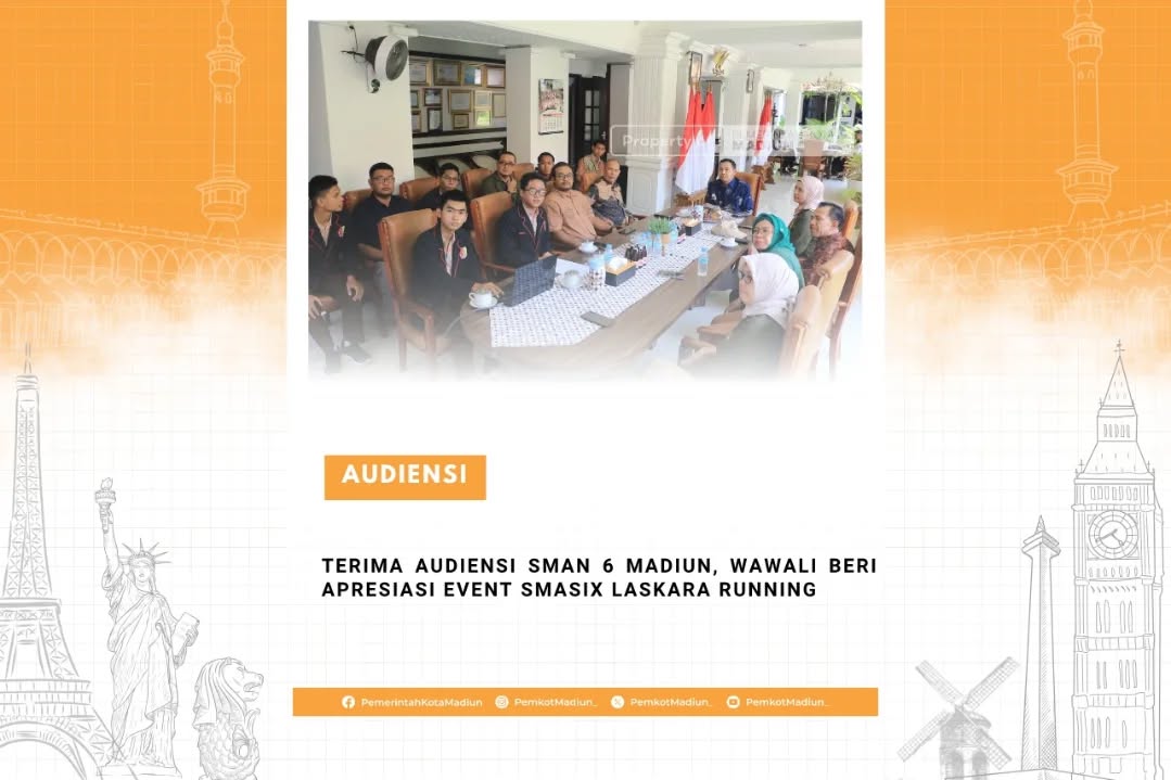 Terima Audiensi SMAN 6 Madiun, Wawali Beri Apresiasi Event Smasix Laskara Running Pemkot Madiun terus memberikan ruang b...