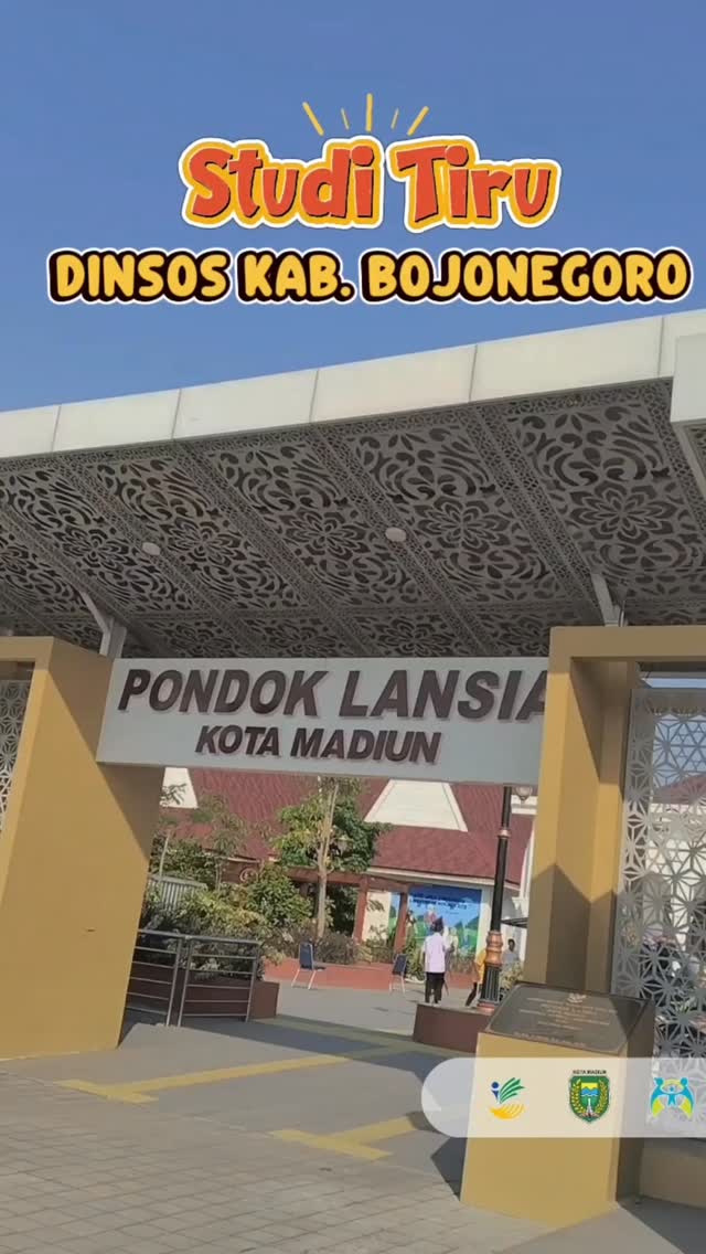 Kota Madiun- Dinas Sosial Kabupaten Bojonegoro melaksanakan kegiatan Kunjungan Studi Tiru ke Pondok Lansia Kota Madiun p...