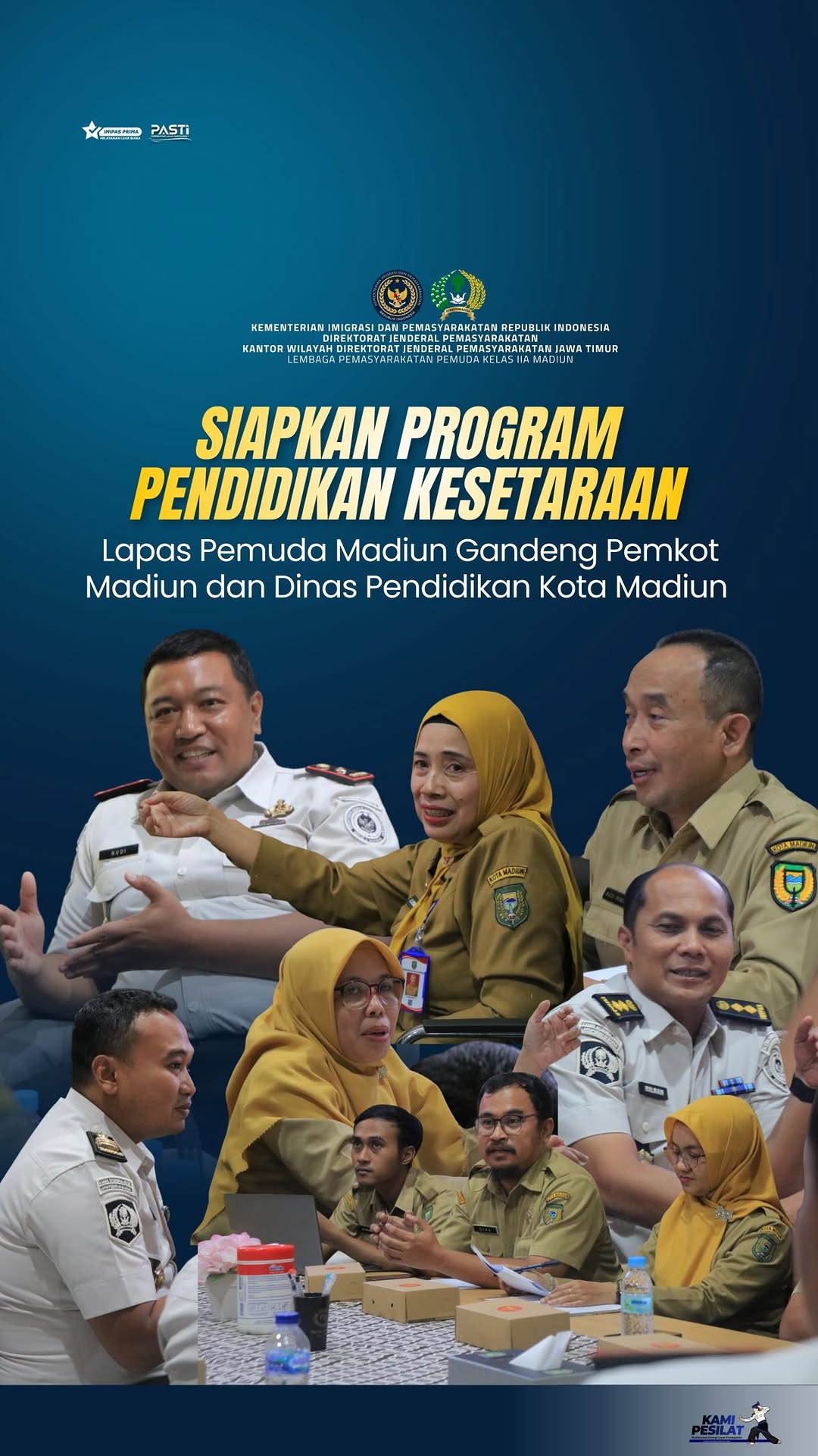 Lapas Pemuda Madiun Gandeng Pemkot Madiun dan Dinas Pendidikan Kota Madiun Siapkan Program Pendidikan Kesetaraan Kami PE...